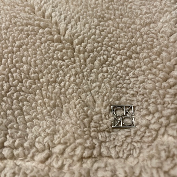 Calvin Klein Tan Sherpa Fleece Pullover - Picture 5 of 5